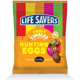 Life Savers Fruit Tingles Milk Chocolate Hunting Eggs 110g