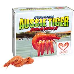  Thawed Medium Cooked Tiger Prawns