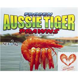  Thawed Medium Cooked Tiger Prawns