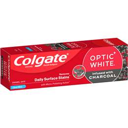 Colgate Teeth Whitening Toothpaste Optic White with Charcoal 100g