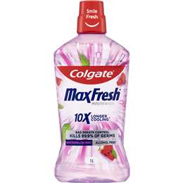 Colgate Max Fresh Mouthwash Watermelon Mint 1L