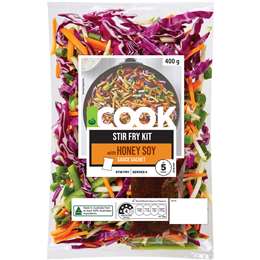 Woolworths COOK Stir Fry Kit With Honey Soy Sauce Sachet