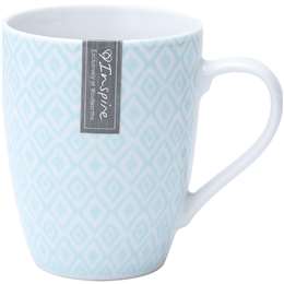Inspire Mug Blue Patterns