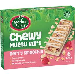 Mother Earth Chewy Muesli Bars Berry Smoothie