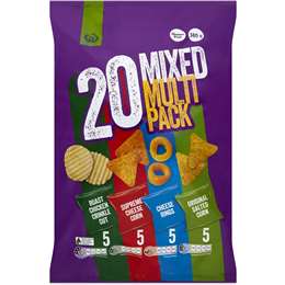 Woolworths Chips Variety Pack 20 pack