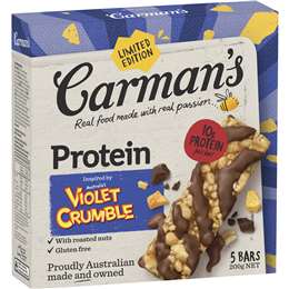 Carman's Protein Bars Voilet Crumble Limited Edition 200g x 5 pack