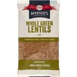 McKenzie's Green Lentil Whole 1kg