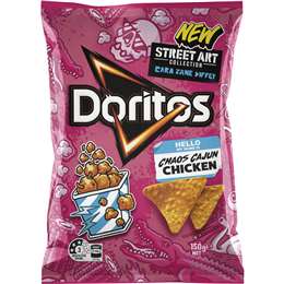 Doritos Corn Chips Chaos Cajun Chicken 150g