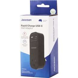 Jackson Rapid Charge USB-C Wall Adaptor each