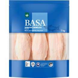 Woolworths Frozen Basa Fillets