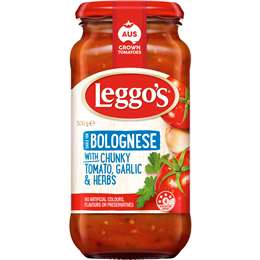 Leggo's Bolognese - Chunky Tomato Garlic & Herbs Pasta Sauce 500g