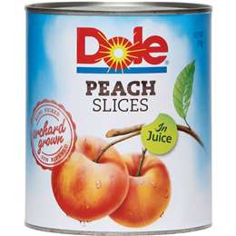 Dole Peach Slices In Juice 