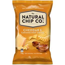 The Natural Chip Co. Cheddar Caramelised Onion 175g