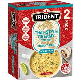 Trident Tom Kha Flavour Instant Soup With Noodles 2 pack