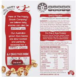 The Happy Snack Company Roasted Fava Beans Red Pepper & Chilli