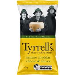 Tyrrell's Chips Cheddar & Chives 165g Bag