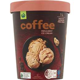 Woolworths Ice Cream Intense Coffee 1l | Woolworths