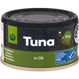 Woolworths Tuna In Oil 95g