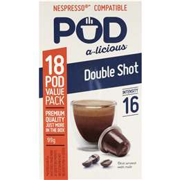 Pod A Licious Coffee Pods Double Shot 