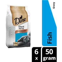 Dine Finest Serve With Fish Selection In Gravy Mini Pouch