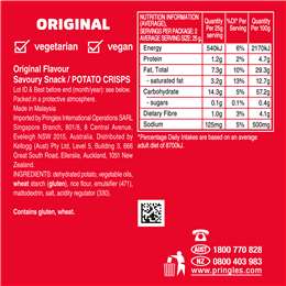 Pringles Original Salted Potato Chips 53g | Woolworths