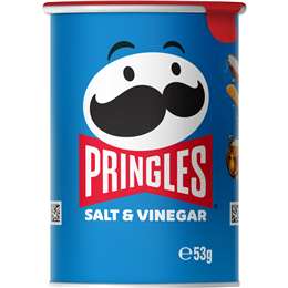 Pringles Salt & Vinegar Potato Crisps 53g