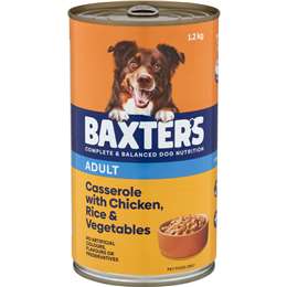 Baxter's Wet Dog Food Casserole Chicken Rice & Veg 1.2kg