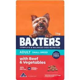 Baxter's Dry Dog Food Small Breed Beef & Vegetables