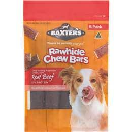 Baxter's Dog Treat Rawhide Chew Bars Beef