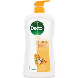 Dettol Profresh Shower Gel Body Wash Milk And Honey 950ml