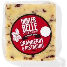 Hunter Belle Dairy Co Cheddar Cranberry & Pistachio