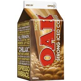 Oak Strong Iced Coffee 600ml | Woolworths