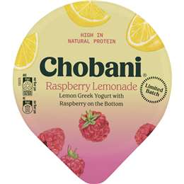 Chobani Raspberry Lemon Greek Yogurt 160g | Woolworths