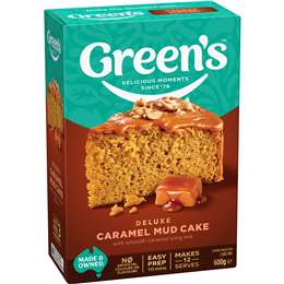 Green's Deluxe Caramel Mud Cake Mix 600g