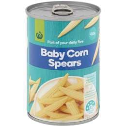 Woolworths Baby Corn Spears 410g