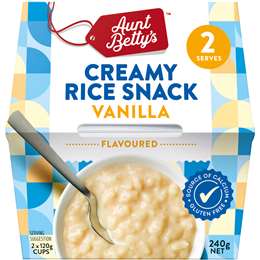 Aunt Betty's Creamy Rice Dessert Natural Vanilla