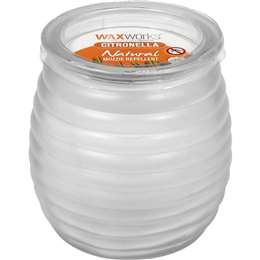 Waxworks Patio Glass Jar Citronella Candle