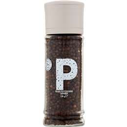 Natural Large Black Peppercorns Grinder
