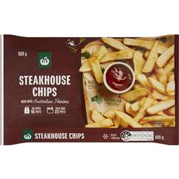 Woolworths Steakhouse Chips 900g