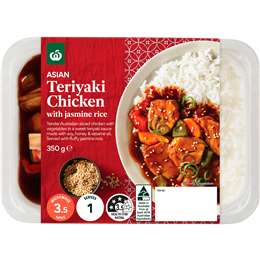 Woolworths Asian Teriyaki Chicken With Jasmine Rice