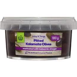 Woolworths Pitted Kalamata Olives In Balsamic Prepacked