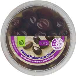 Woolworths Pitted Kalamata Olives In Balsamic Prepacked