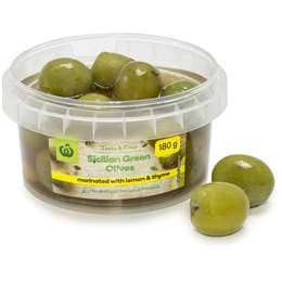 Woolworths Sicilian Olives Lemon & Thyme