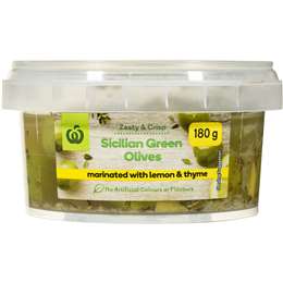 Woolworths Sicilian Olives Lemon & Thyme