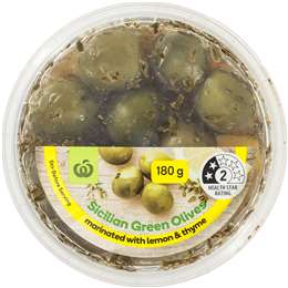 Woolworths Sicilian Olives Lemon & Thyme