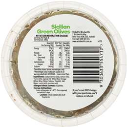 Woolworths Sicilian Olives Lemon & Thyme