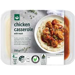 Woolworths Chicken Casserole With Mash 350g