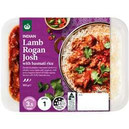 Woolworths Indian Lamb Rogan Josh With Basmati Rice