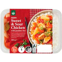 Woolworths Asian Sweet & Sour Chicken With Jasmine Rice