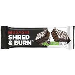 Musashi Shred & Burn Protein Bar Chocolate Mint